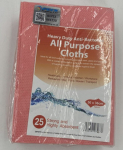 CLOTH H/DUTY ALL-PURPOSE   RED Antibacterial