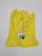 YELLOW RUBBER GLOVES - PAIR (SELECT SIZE)